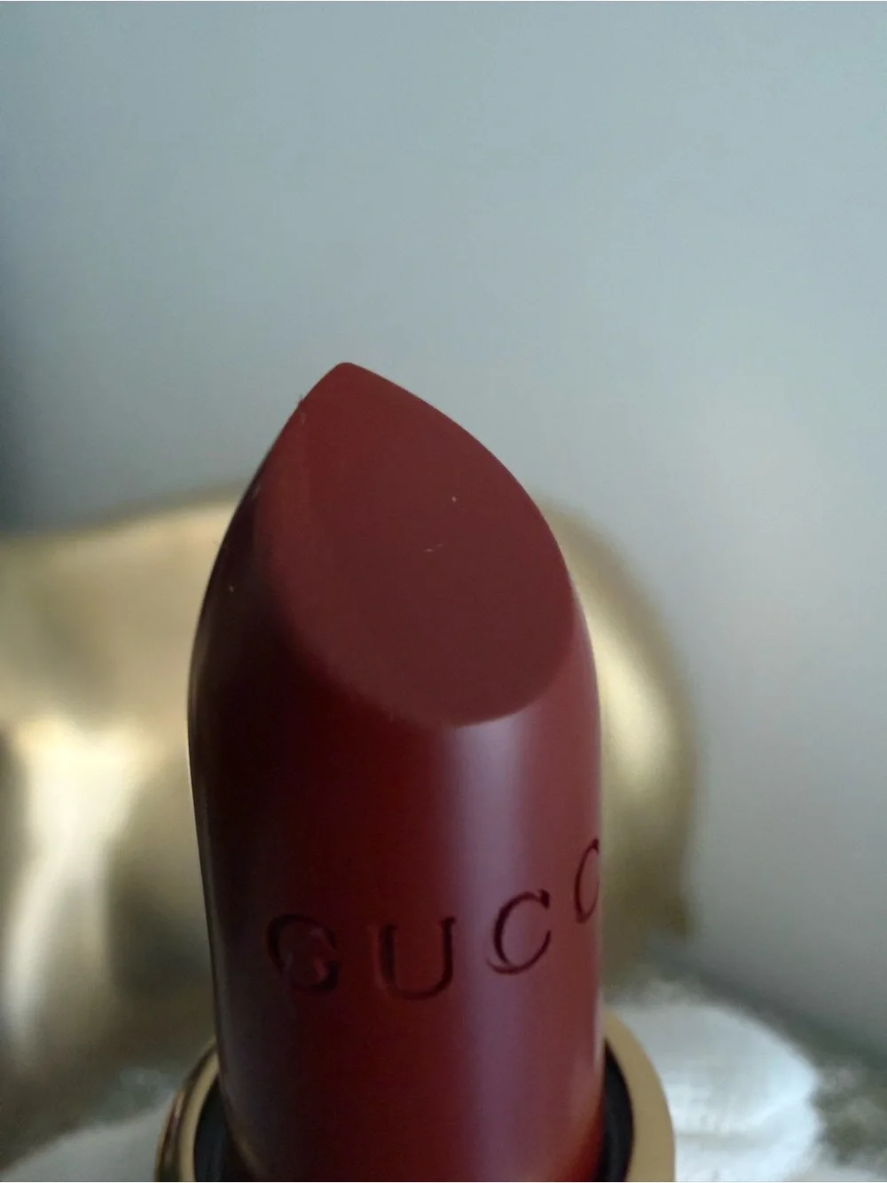 GUCCI Women NEW Rouge À Lèvres Satin Lipstick 505 Janet Rust Luxury